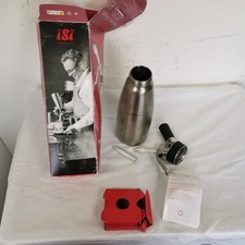 ISI Gourmet Whip Stainless Steel Whipper Whipped Cream Dispenser 1L Used