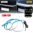 Start Scan Dynamic 150cm LED DRL Car Hood Light Strip Daytime Running Light