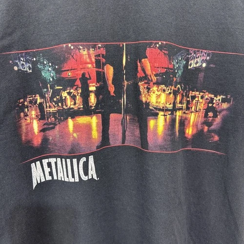 Metallica S&M Concert Band Tour T Shirt Size XL Blac 1990s vintage concert t-shirt, vintage, size XL, single stitch, B+ condition