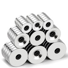 Strong Neodymium Disc Magnets, Rare Earth Magnet with Hole for Kitchen Cabine