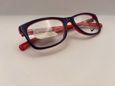 Nike Kids Eyeglasses Frames 5509 413 Red Navy Blue Rectangular 48-17-130