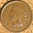 1900 Indian Head Cent - EXTRA FINE,  EXACTLY AS SHOWN (M769)