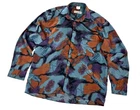 Vintage 90's Men's CHRISTIAN DIOR 100% Silk Abstract Print Casual Shirt - XL/XXL