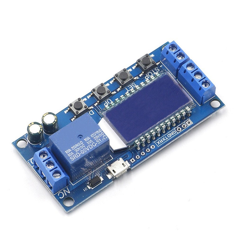 Timer Relay Module 5V 12V 24V with LCD Screen and Multiple Timing ...
