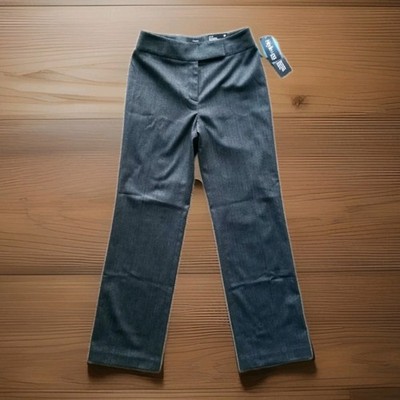 Style&co. Julie Slacks Machine Washable Straight Leg Herringbone 2P 29'' inseam