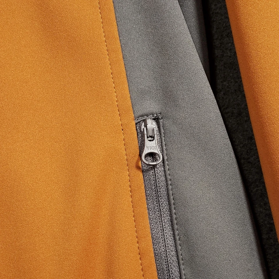 Куртка мужская Footjoy XL Burnt оранжевая серая с длинным рукавом на молнии с вырезом на шнурке - Изображение 3 из 4