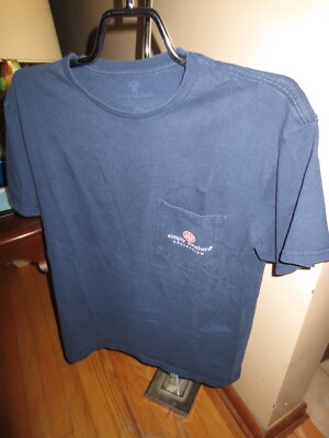 Women's Simply Southern Navy T-Shirt Land That I Love W/Feathers Size M GUC
