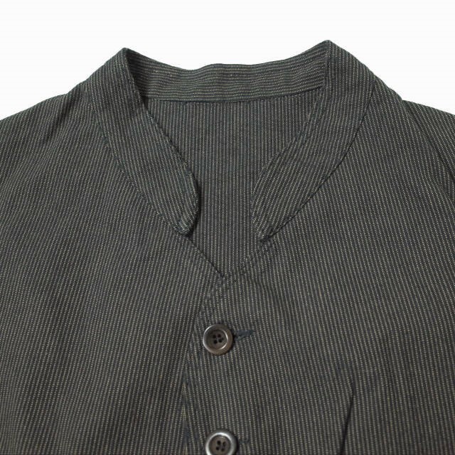 ANATOMICA France DOLMAN JACKET - COTTON STRIPE 1 BLACK/BEIGE ANATOMICA France DOLMAN JACKET - COTTON STRIPE 1 BLACK/BEIGE
