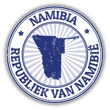 Namibia Map Grunge Rubber Stamp Car Bumper Sticker Decal