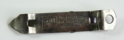 Vintage SCHLITZ Beer Bottle Opener The Beer That Made Milwaukee Famous 3.5''