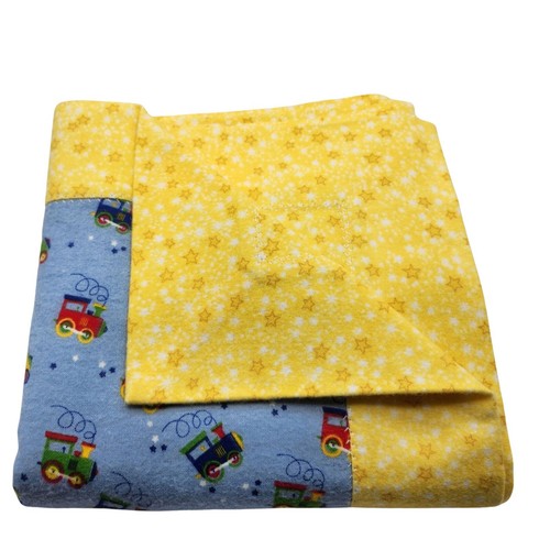 Handmade Flannel Baby Boy Blankets, Baby Shower Present, Animals/ Trains/Trucks - Picture 36 of 64