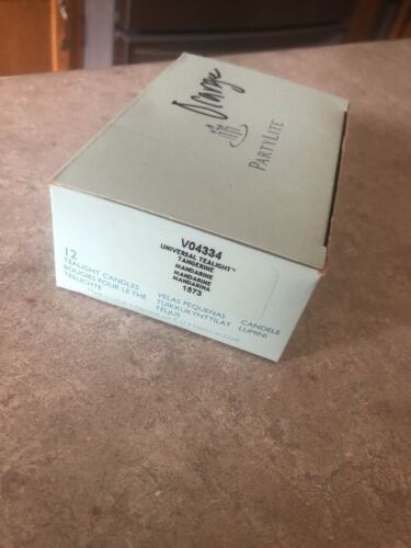 Tealights de mandarina Partylite 1 docena ¡NUEVO EN CAJA! escritura en caja - Imagen 2 de 2