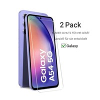 2X Samsung Galaxy A54 5G Panzerfolie Displayschutz Glas Schutzglas Glasfolie