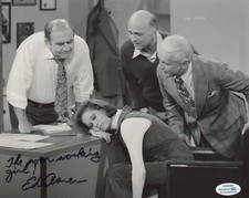 Ed Asner Mary Tyler Moore Autographed Signed 8x10 Photo ACOA