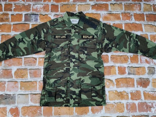 NEU*REPLAY 1981 DAMEN FIELD HEMD CAMO JACKE*I´MA MESS*CAMOUFLAGE*GR: S*NEU - Picture 2 of 7