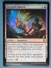 MTG Hexgold Halberd Foil ONE NM