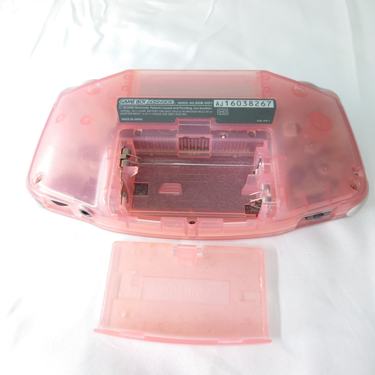 NINTENDO 任天堂 AGB-001 ゲームボーイアドバンス ピンク GBA GBA Fuchsia Pink Nintendo Game Boy Advance AGB-001 Tested