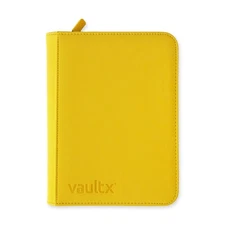 Vault X Sunrise Yellow 4-Pocket Exo-Tec Zip Binder - 160 Cards - New