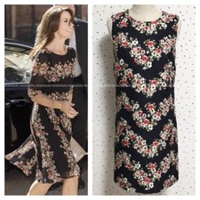 Authentic, beautiful Dolce & Gabbana floral sleeveless dress size 40 black
