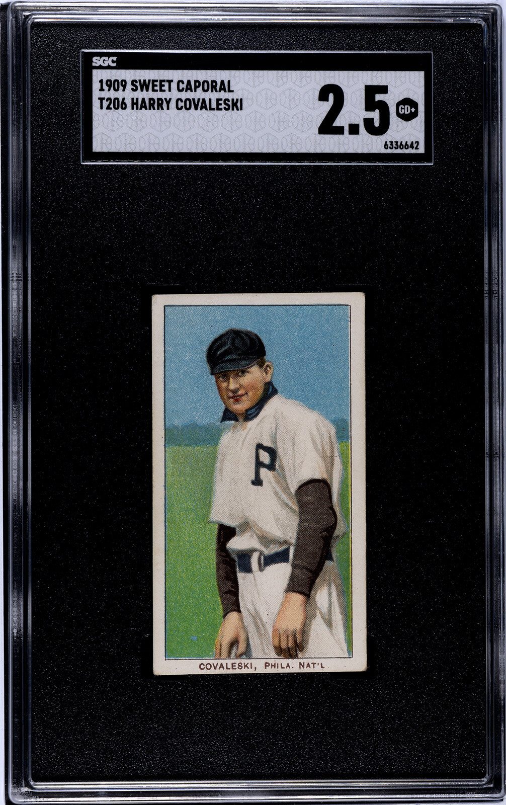 1909 SWEET CAPORAL T206 HARRY COVALESKI SGC 2.5 6336642