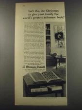 1956 Merriam-Webster New International Dictionary Ad - Isn't this the Christmas