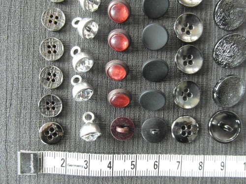 Schmuckknöpfe festliche, elegante Knöpfe 10 Positionen =100 schöne Knöpfe - Bild 2 von 9