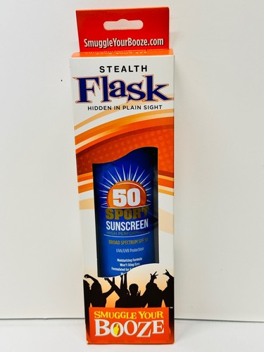 2 Smuggle Your Booze Hide Alcohol Flask Sunscreen Bottle Concert Festival Cruise - Picture 4 of 7
