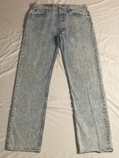 Vintage Levi  s 501 XX 36x34 Button Fly Acid Wash Jeans USA Made 80s 90s 501-0108