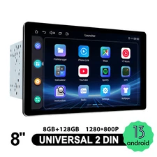 JOYING 8" Double Din Android 13 Head Unit With Dual Heat Sink Design 8+128GB DSP