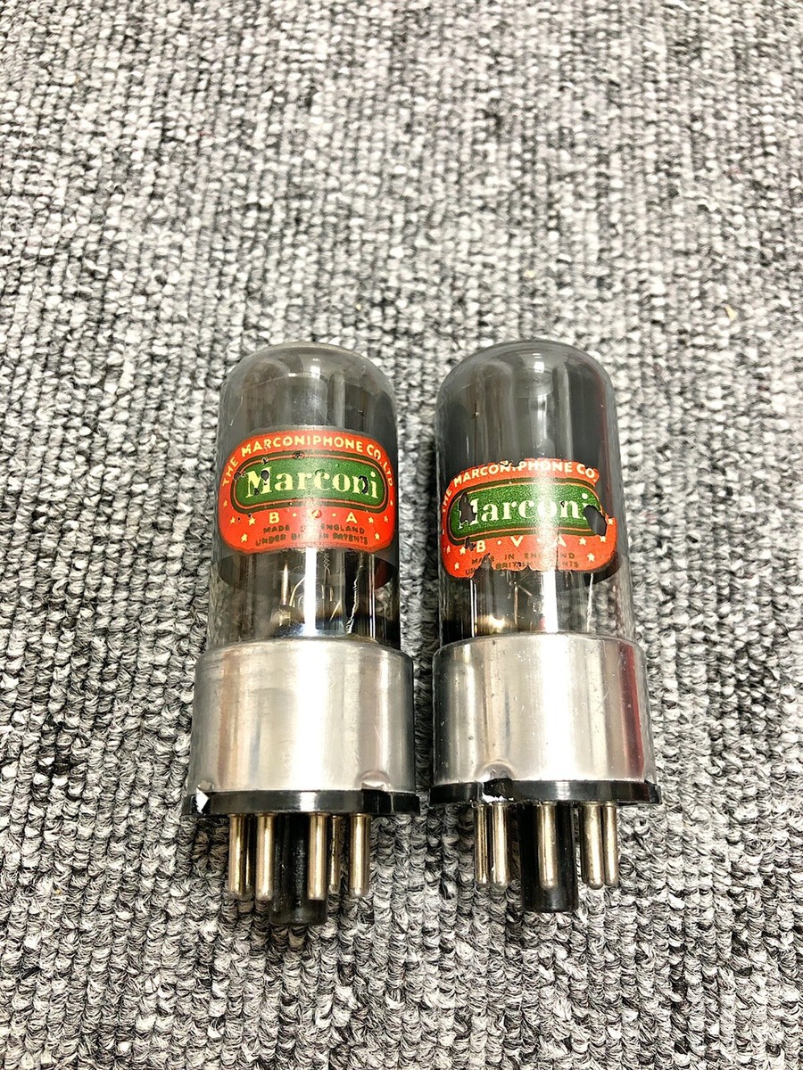 Marconi/Osram/GEC 6SN7/B65 Metal Base Cup Getter NOS Testing