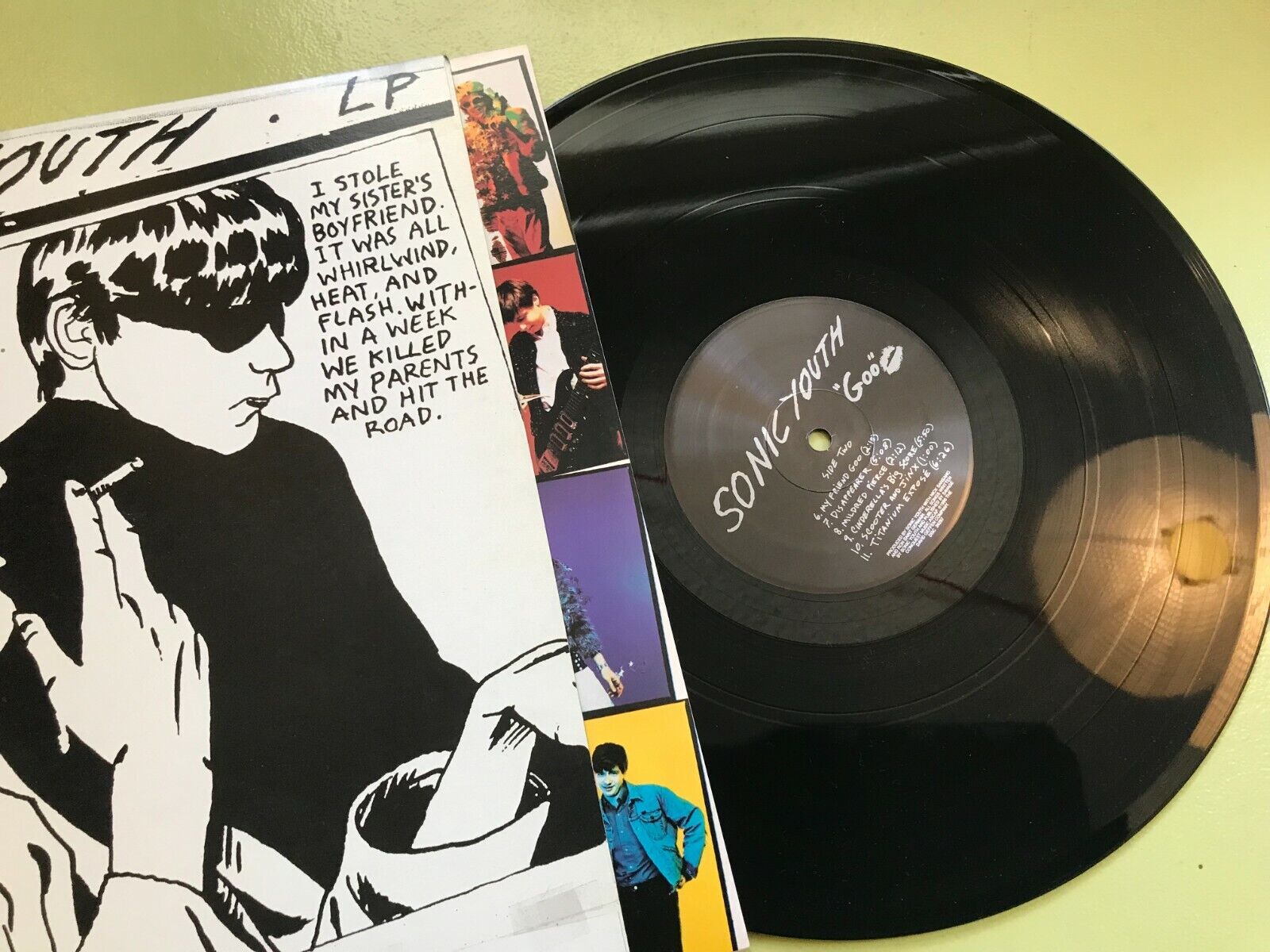 Sonic Youth Goo 1990 original vinyl 1st press lp DGC 24297 w/pic inr tipper  ozzi