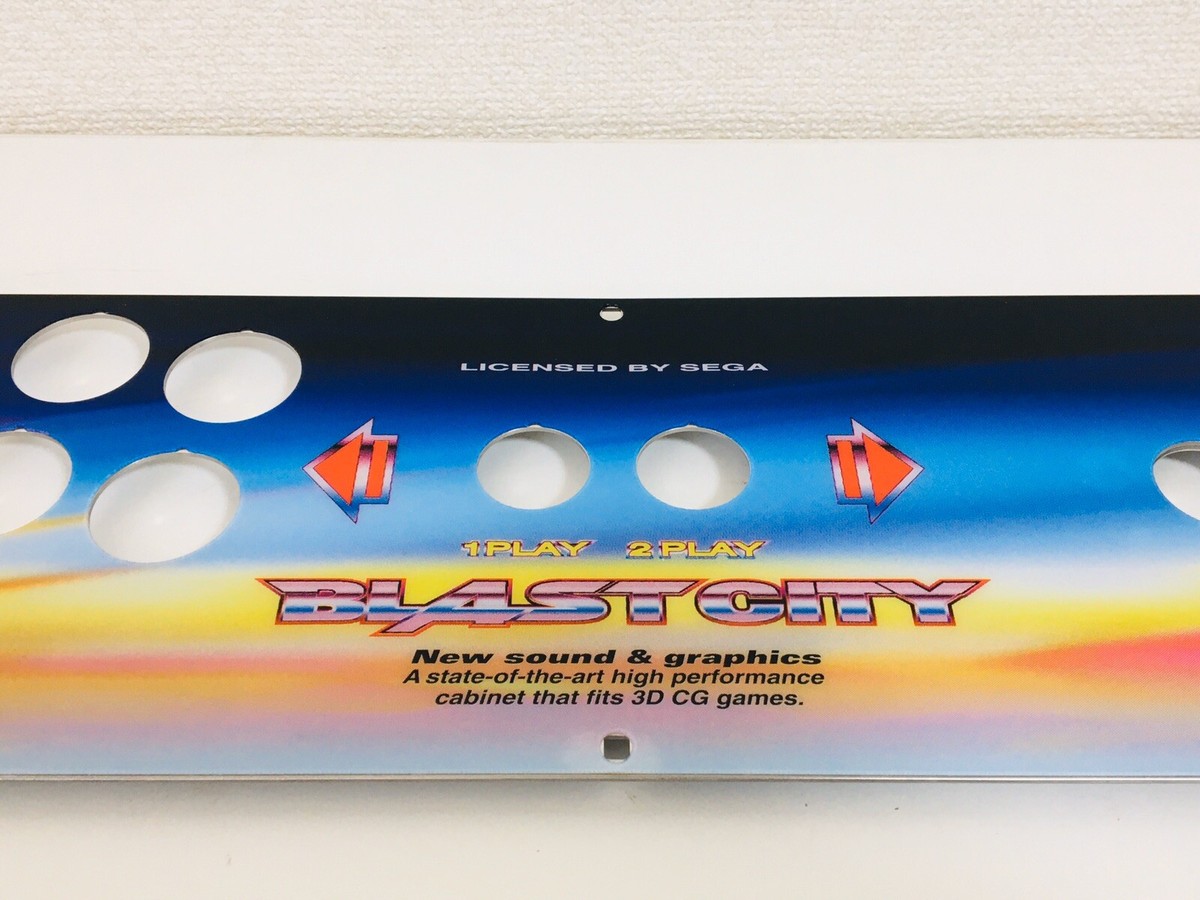 BLASTCITY アーケードコントローラー sega blast city control panel assy .original no cracks