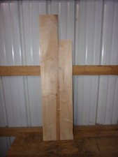 2 PC HARD SUGAR MAPLE LUMBER WOOD KILN DRIED BOARDS LOT 2399V 5/8" THICK