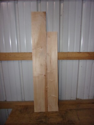 2 PC HARD SUGAR MAPLE LUMBER WOOD KILN DRIED BOARDS LOT 2399V  5/8'' THICK