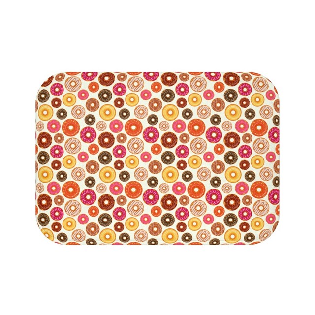 Donut Bath Mat | Sweet Donuts Bathroom Mat | Bakery Shower ...