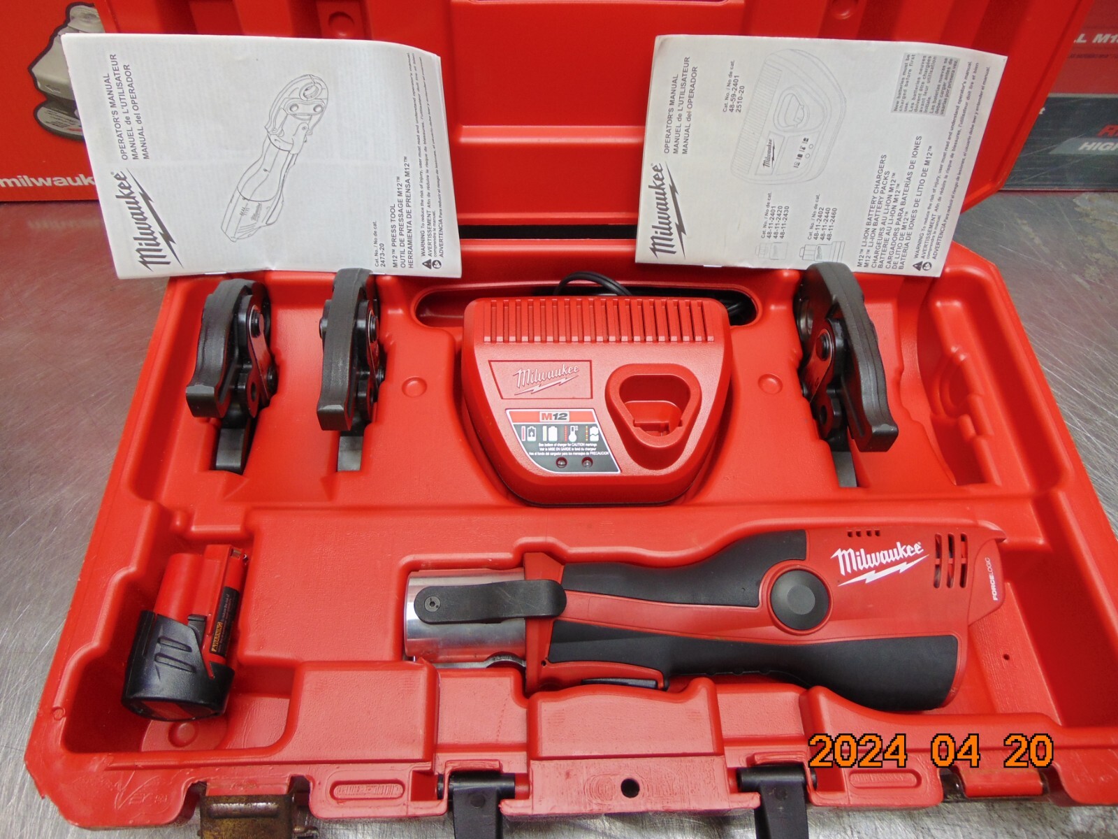 MILWAUKEE 247322 M12 FORCE LOGIC PROPRESS TOOL RIDGID PROPRESS eBay