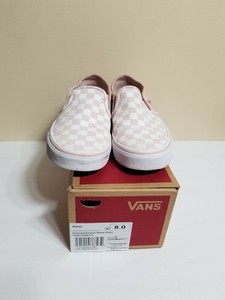sepia rose checkered vans