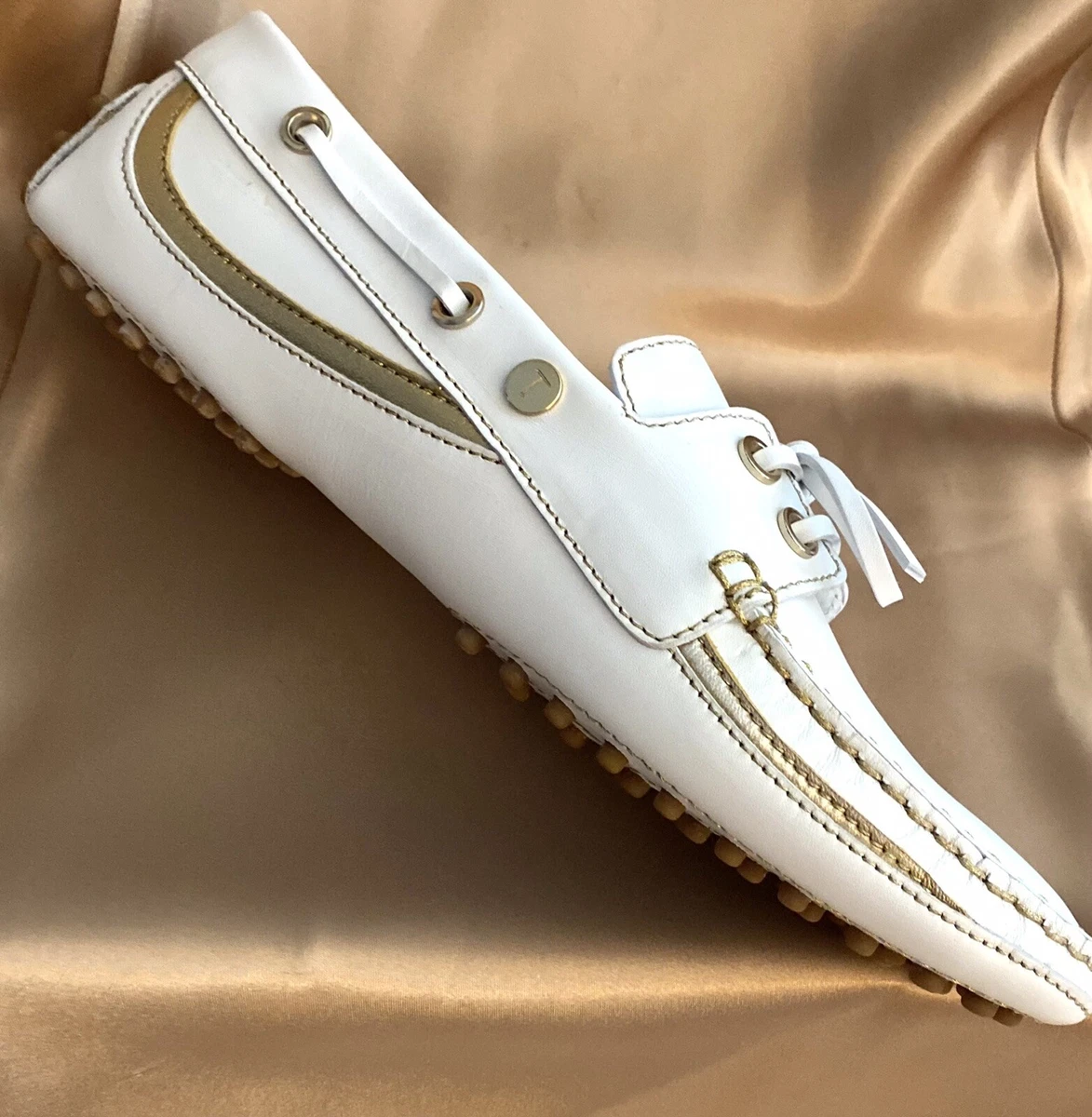 Womens white clearance driving moccasins