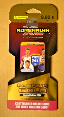 Panini Adrenalyn XL Fußball Fifa365 2024-Premium Gold Pack mit 1 Pack a 10 Cards