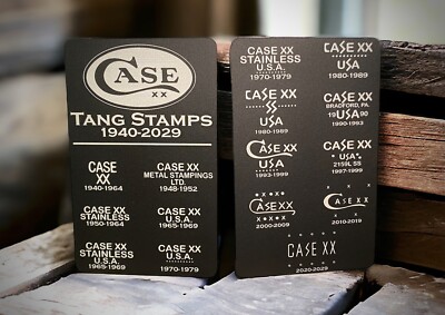 TEN　CARTEL X Lサイズ 23-24 EST Case Knife Tang Stamp Identification Chart Metal Business