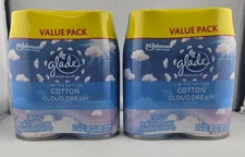 Glade Automatic Spray Aerosol Can Refill, Cotton Cloud Dream, 6.2 Oz Pack of 2