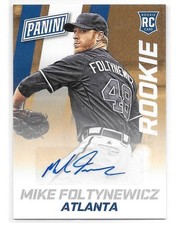 2015 Panini NSCC The National Mike Foltynewicz Auto RC Wrapper Redemption Card