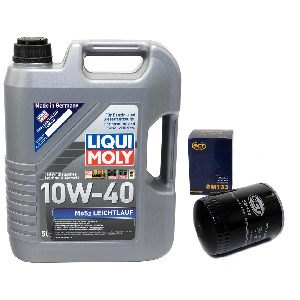 Motoröl Set MOS2 Leichtlauf 10W40 5 Liter Ölfilter SM133 für Ferrari Fiat Toyota - Bild 2 von 4