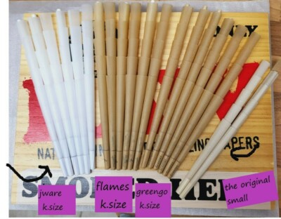 The Original FLAMEZ / GREENGO / JWARE Unbleached Pre-Rolled Cones King Size / small