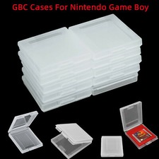 10 Pcs Clear Cases For Nintendo Gameboy Cartridge GBC GBP Dust Covers USA