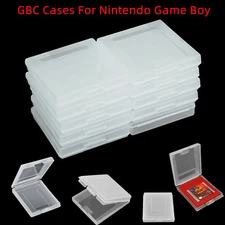 5- 20Pcs Clear Cases For Nintendo Gameboy Cartridge GBC GBP Dust Covers USA