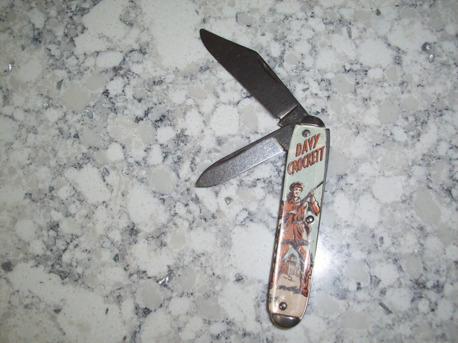 Old Vintage Made In USA Novelty Cowboy Pocket Knife Davy Crockett eBay