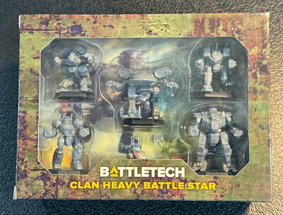 Battletech Clan Heavy Battle Star (35728) Battletech Miniature Force Pack. New!