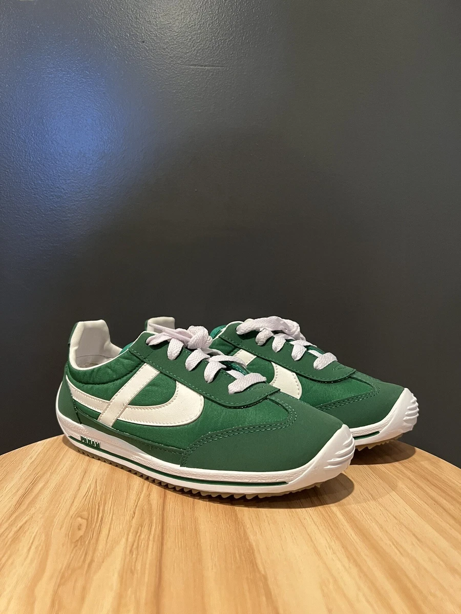 PANAM 084 Hand Crafted Vintage Casual Men Shoes Green White Brand New