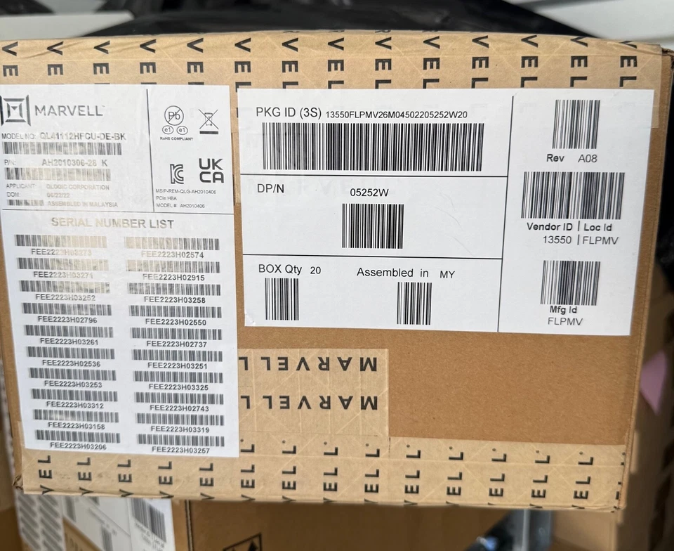 Dell Dual Port QLogic FastLinQ 41112 10Gb SFP+ Server Ethernet PCIe NIC 5252W - Image 3 of 3